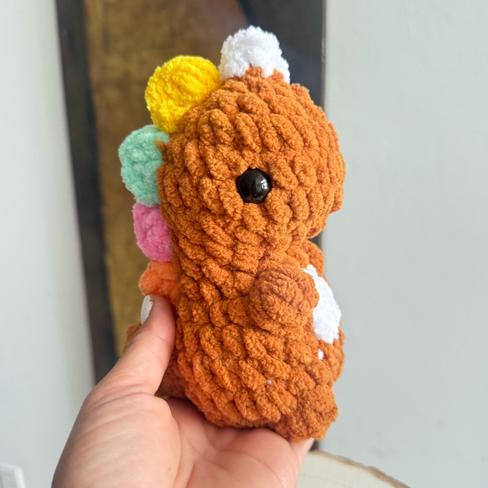 Handmade Crochet Baby Dinosaur Kawaii Plushie Mini Dino Gift - Picture 10 of 10